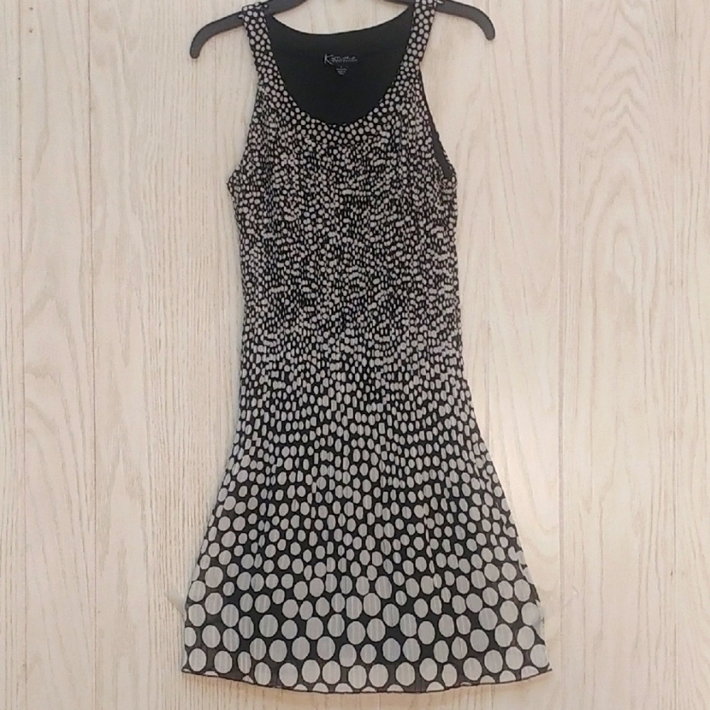 Black And White Polka Dotted Dress